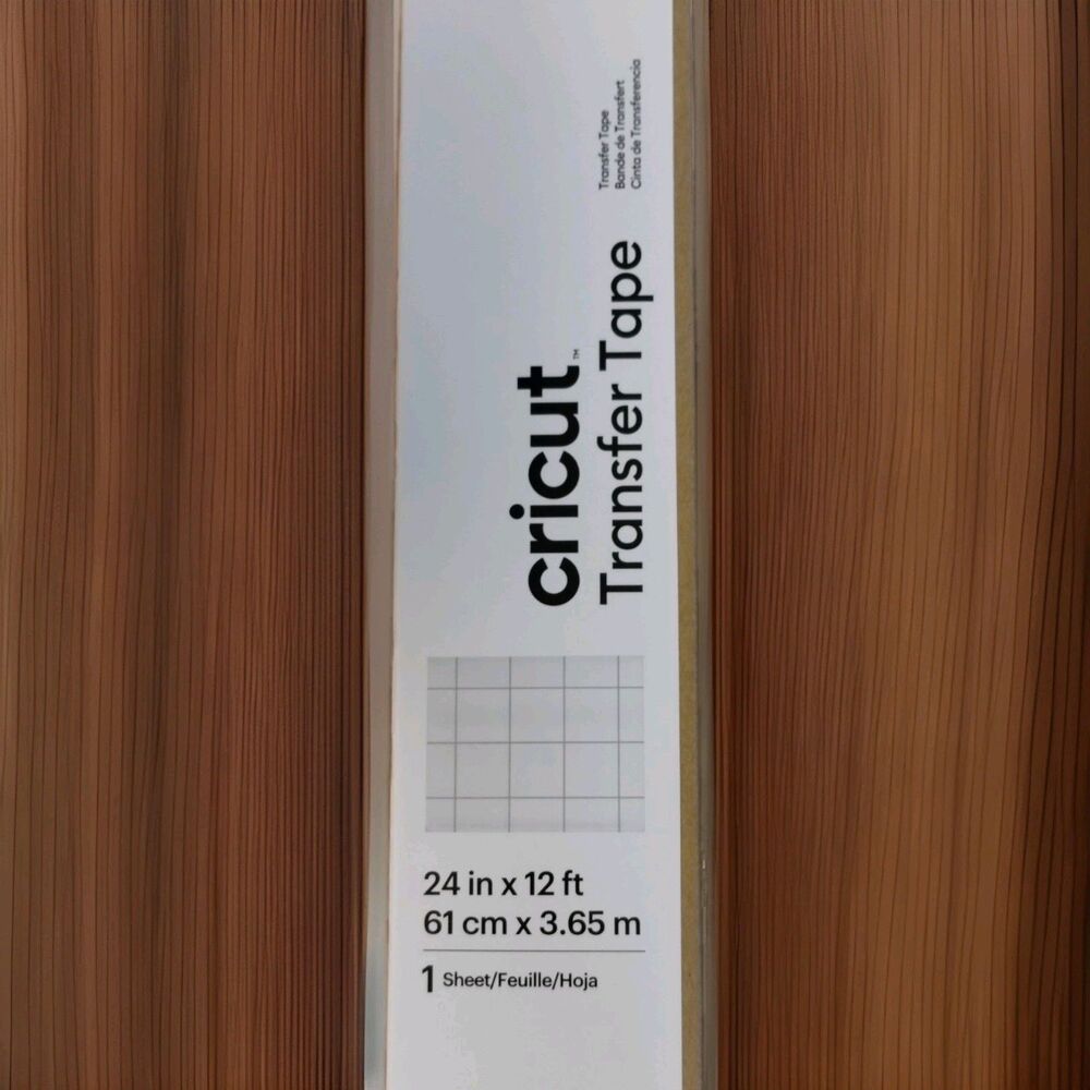 Cricut Transfer Tape with Gridlines, 24 inched x 12 feet, Vinyl Crafting - NIB